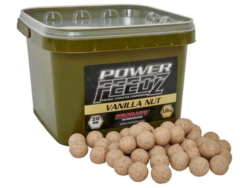 STARBAITS Boilie POWER FEEDZ Vanilla Nut 24mm 1.8 kg