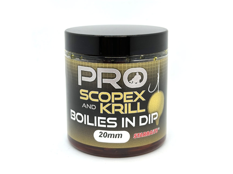 STARBAITS Boilies in Dip PRO Scopex Krill 150 g