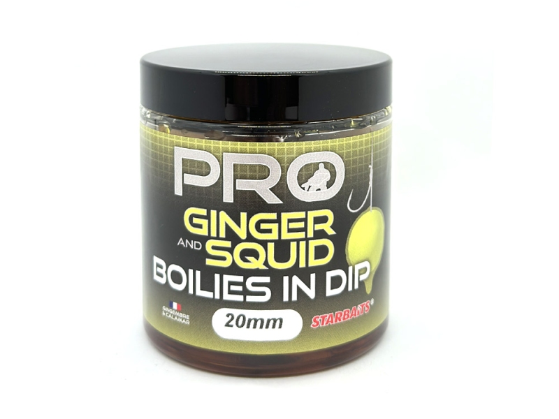 STARBAITS Boilies in Dip PRO Ginger Squid 150 g