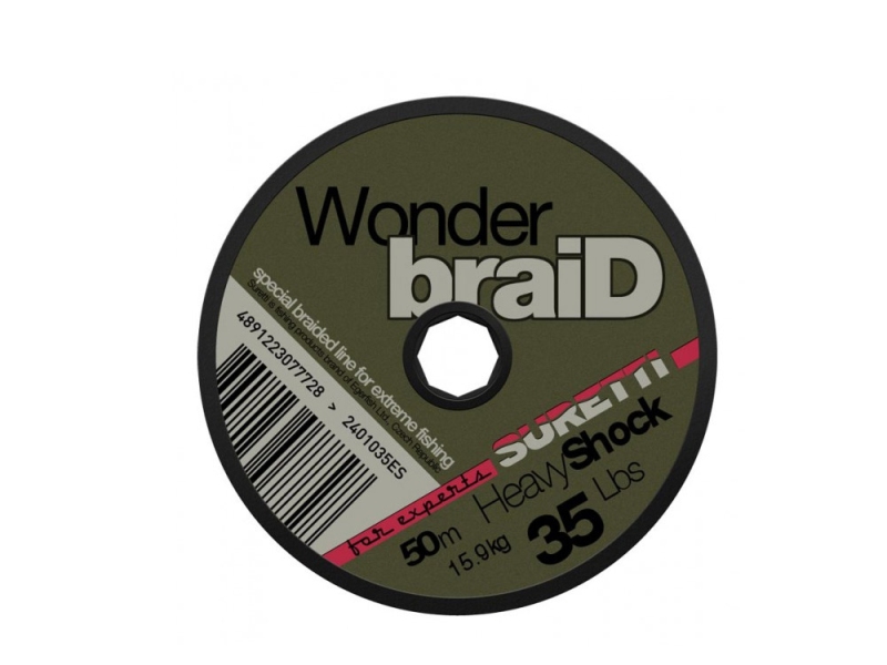 SURETTI Šoková šňůra WonderbraiD Shock 50 m 24 Lb