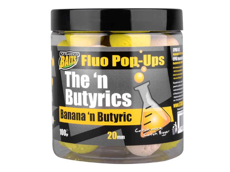 STRATEGY BAITS Plovoucí boilies POP20 THE N BUTYRIC 20 mm 100 g