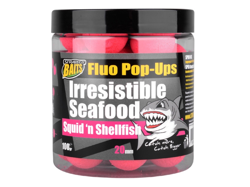 STRATEGY BAITS Plovoucí boilies POP20 IRRESISTIBLE SEAFOOD 20 mm 100 g