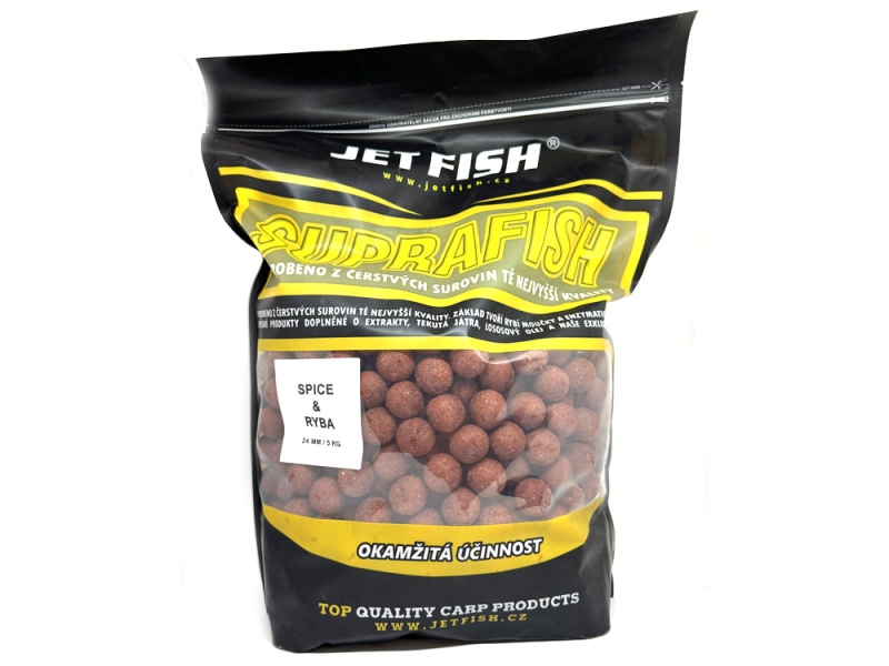 JET FISH Special Carp Boilie Spice Ryba 24 mm 5 kg