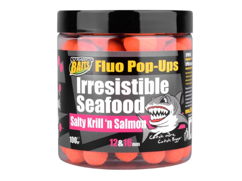 STRATEGY BAITS Plovoucí Boilies POP16/12 IRRESISTIBLE SEAFOOD 100 g