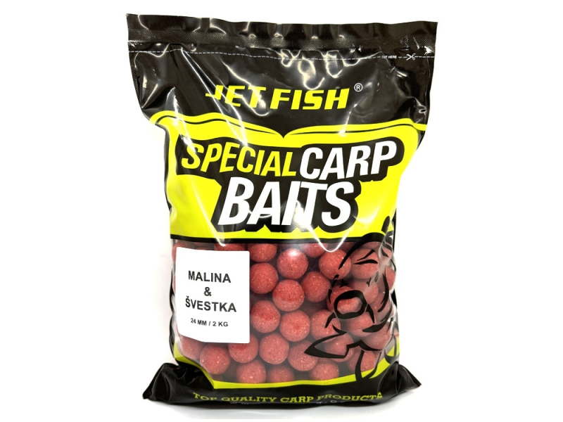 JET FISH Special Carp Boilie Malina Švestka 24 mm 2 kg