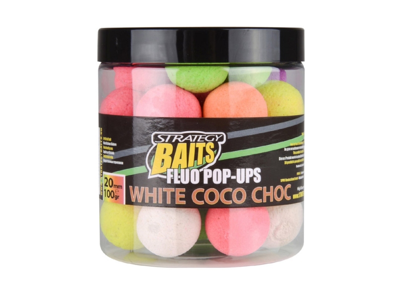 STRATEGY BAITS Plovoucí boilies Fluo Pop-Ups 100 g