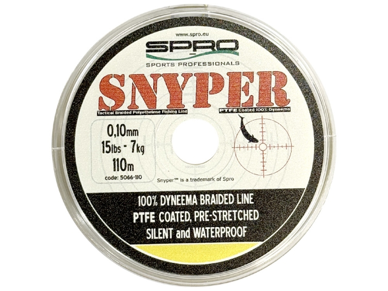 SPRO Splétaná šňůra Snyper Braid Yellow 110m 0.10mm