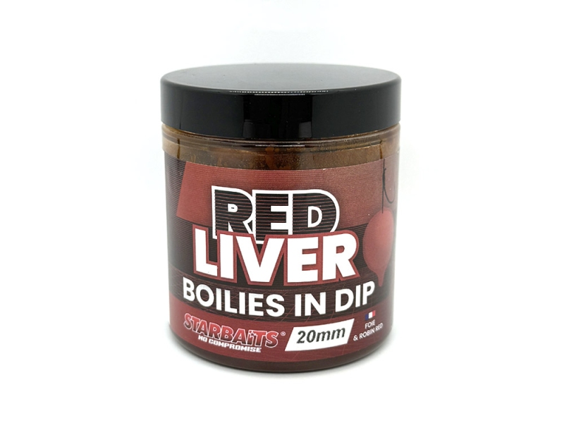 STARBAITS Boilies in Dip Concept Red Liver 150 g