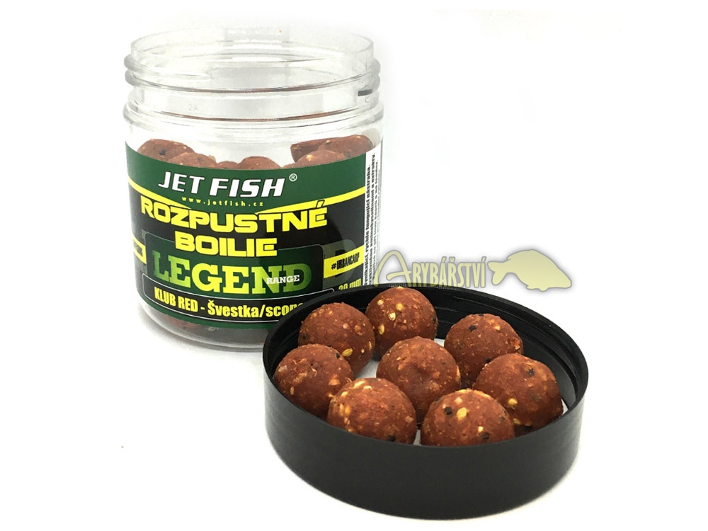 JET FISH Rozpustné boilie Legend Range 20 mm 250 ml