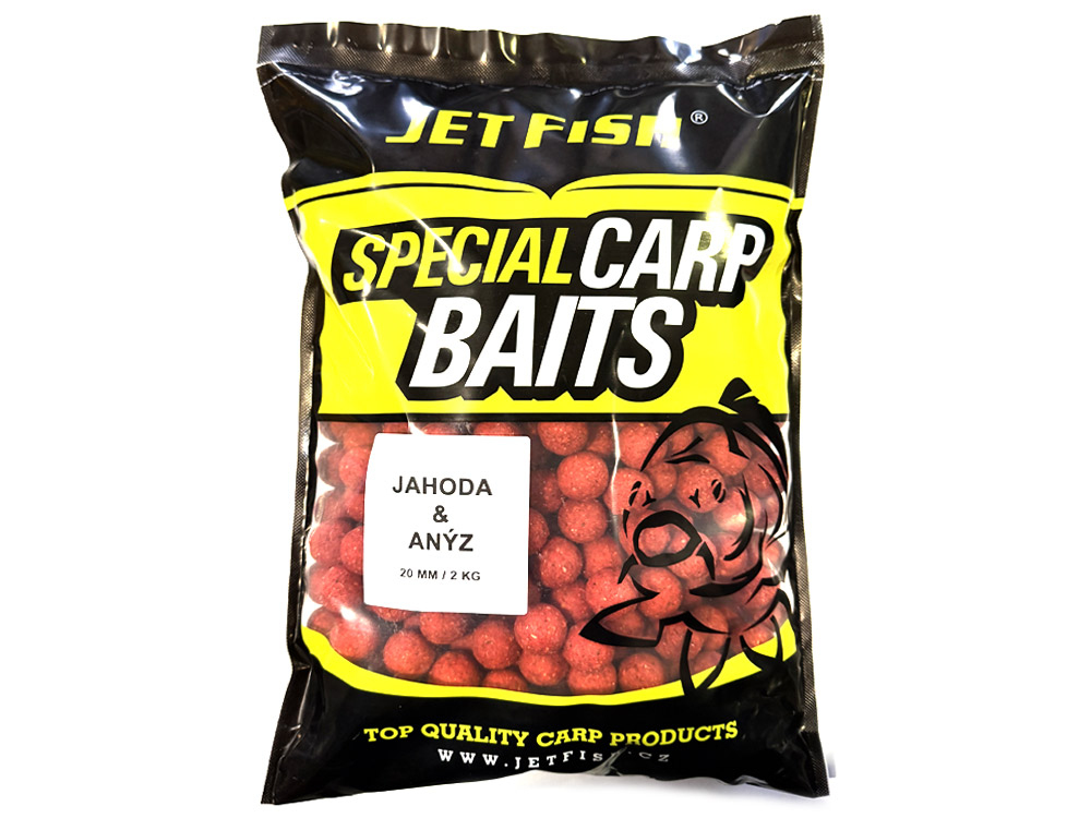 JET FISH Special Carp Boilie Jahoda Anýz 2kg
