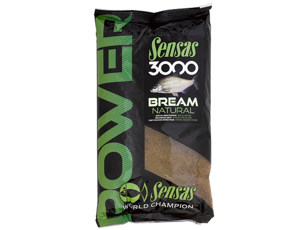 SENSAS Krmítková směs 3000 Power Bream Natural 1kg