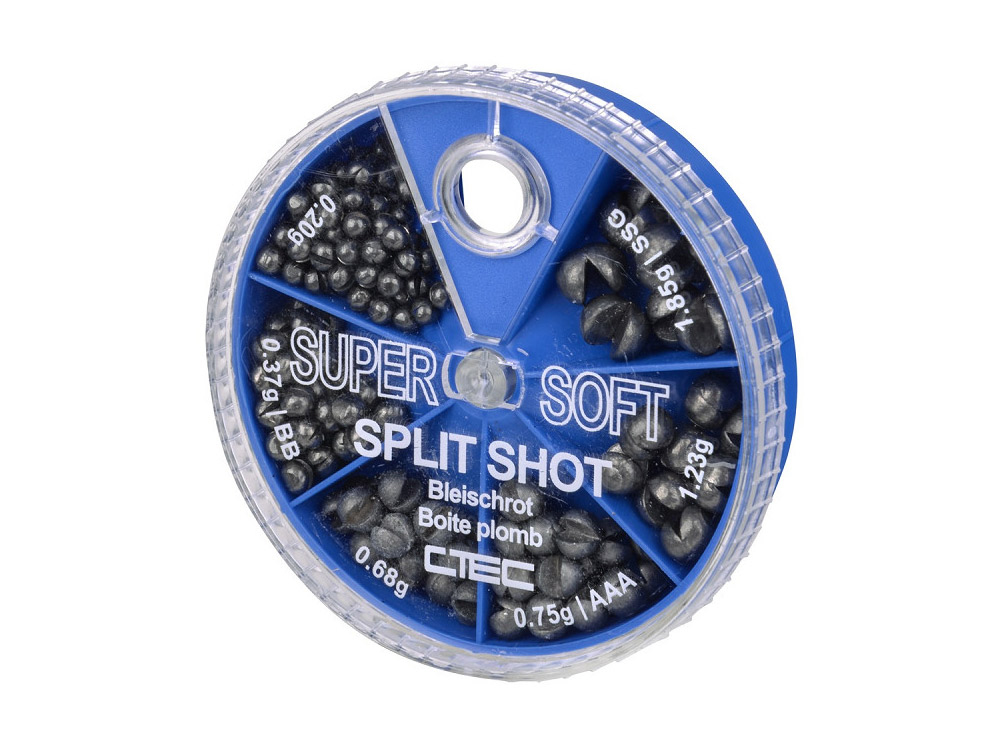 SPRO C-TEC Sada broků Super Soft Split Shot 6 Compartments