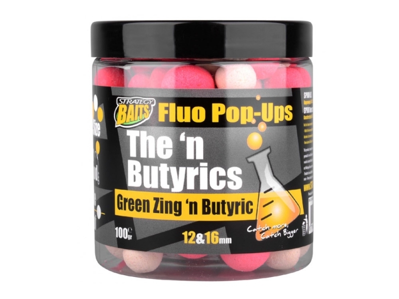 STRATEGY BAITS Plovoucí Boilies POP16/12 THE N BUTYRIC 100 g