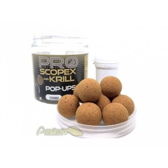 STARBAITS Plovoucí Boilies PROBIOTIC Scopex Krill Pop-Up 60g
