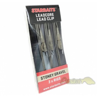 STARBAITS Koncová Montáž LEAD CORE LEAD CLIP STONEY GRAVEL 3 ks