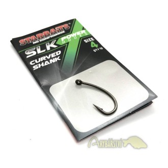 STARBAITS Háček Power Hook PTFE Coated Curved Shank 10ks