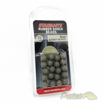 STARBAITS Gumové kuličky RUBBER SHOCK BEADS 25ks 4mm