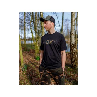 FOX Tričko Black Camo Logo T-Shirt