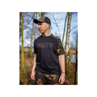 FOX Tričko Black Camo Outline T-Shirt