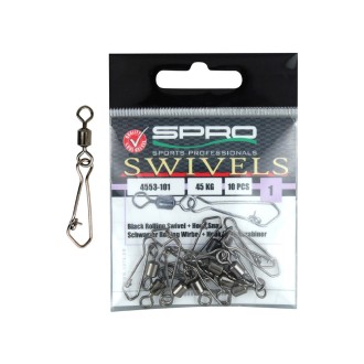 SPRO Pevnostní Obratlík s karabinkou Rolling Swivel + Hook Snap