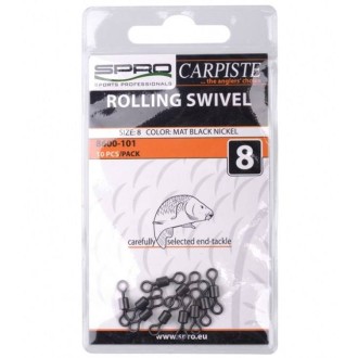 SPRO Obratlík s karabinkou Carpiste Rolling Swivel With B-Snap