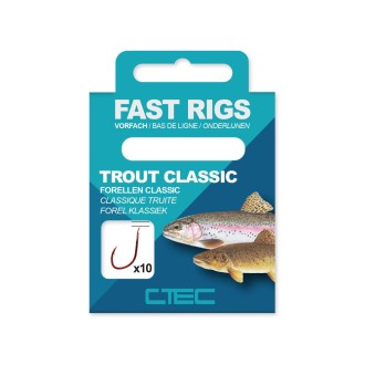 SPRO Návazec na pstruhy C-TEC Fast Rigs Trout Classic 60cm 10ks