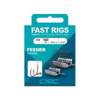 SPRO C-TEC Feederový návazec Fast Rigs River Feeder 100cm 10ks