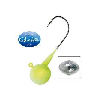 SPRO Jigová hlavička Football Jig Gripper Yellow White 3 ks