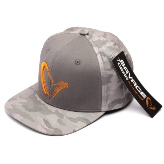 SAVAGE GEAR Kšiltovka Flex Fit Camo Cap One Size Camo Grey