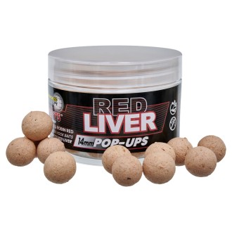 STARBAITS Plovoucí Boilies Pop Up 50 g Red Liver