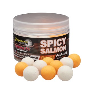 STARBAITS Plovoucí Boilies Bright Pop Up 50 g Spicy Salmon