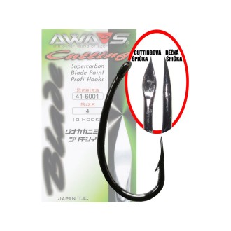 AWA-SHIMA Háček Cutting Blade 6001 Black Nickel 10 ks