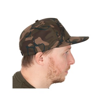 FOX Kšiltovka Camo Flat Peak Snapback Cap