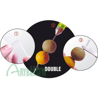 CARP ZOOM Silikonový vlas na Boilie Double Stopper 16ks 36mm