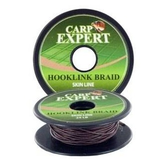 CARP EXPERT Návazcová šňůra Hooklink Braid Skin Line Brown