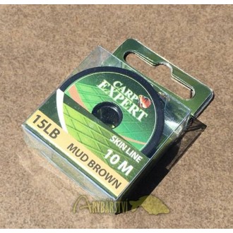 CARP EXPERT Návazcová šňůra Hooklink Braid Skin Line Brown