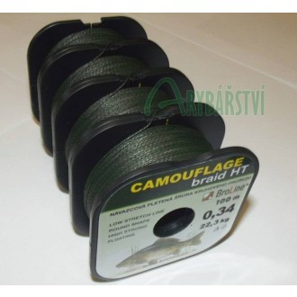BROLINE Splétaná šňůra Camouflage 100m