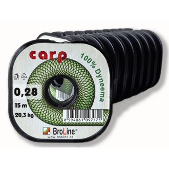 BROLINE Návazcová šňůra Carp Dyneema 15m