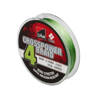 DAM Splétaná šňůra Crosspower 4-Braid Green 300 m