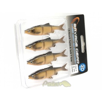 SAVAGE GEAR Gumová nástraha 3D LB Roach Swim N Jerk 7.5 cm 4 ks