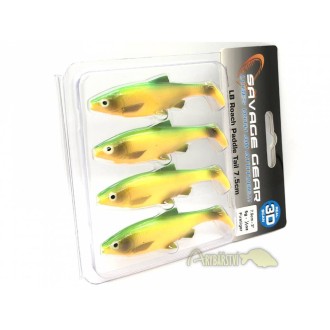 SAVAGE GEAR Gumová nástraha 3D LB Roach Paddletail 7.5 cm 4 ks