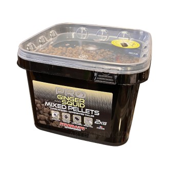 STARBAITS Pelety PROBIOTIC Ginger Squid Pellets Mixed 2 kg