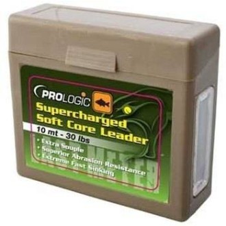 PROLOGIC Návazcová šňůra Supercharged Soft Core Leader Camo Silt 5 m