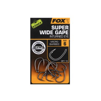 FOX Háček Edges Super Wide Gape Inturned Eye 10 ks