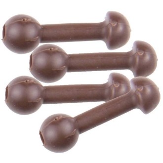 MAD Zarážky Heli-Chod Beads Brown 10ks