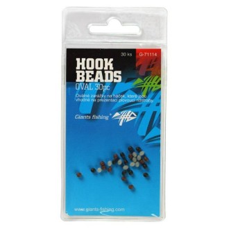 GIANTS FISHING Zarážka na háček Hook Beads Oval 30 ks
