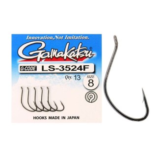 GAMAKATSU Háček LS-3524F New Label Eyed Hooks Black 13ks