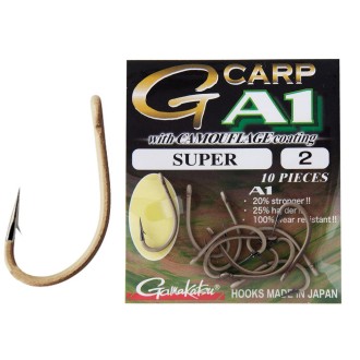 GAMAKATSU Háček G-Carp A1 Camouflage Sand Coating Super