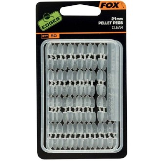FOX Zarážky na Pelety Edges Pellet Pegs Clear