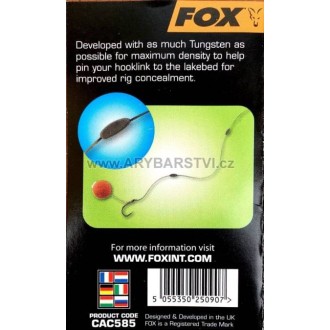 FOX Zarážky Edges Tungsten Hooklink Sinkers